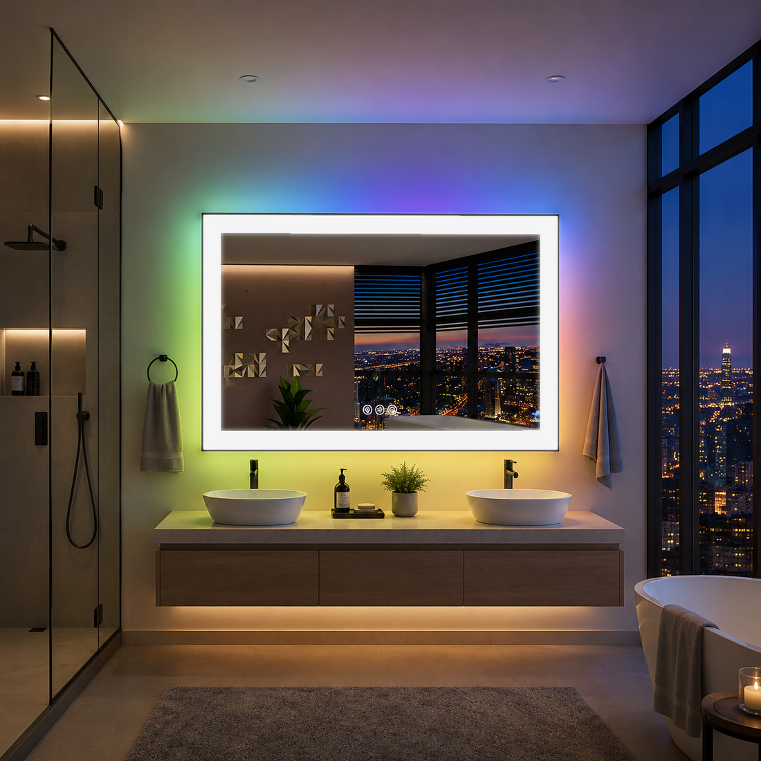 RGB LED Mirrors: Transform Any Space with Customizable Lighting